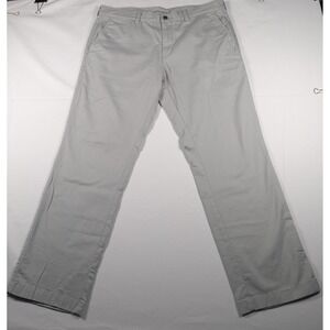 Duck Head Chinos Mens 36x30 Gray Khaki Straight Leg Cotton Twill Pants WORKWEAR